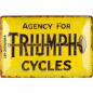 Preview: Blechschild Triumph Cycles 1